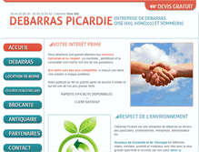 Tablet Screenshot of debarras-picardie.fr